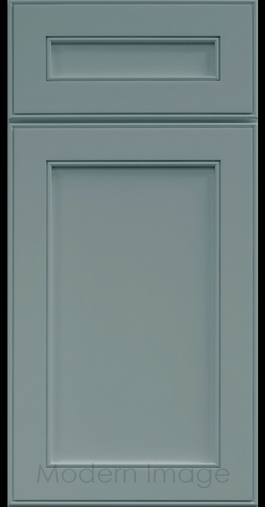Davis refined Shaker style kitchen cabinet in a Sage color.